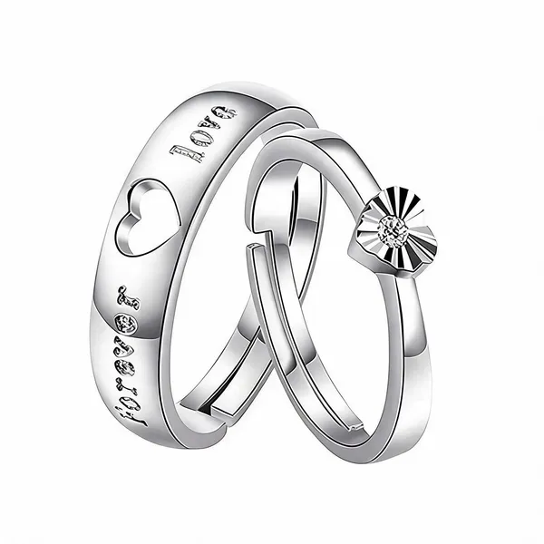 Silver_Stainless_Steel_Couple_Ring_Set