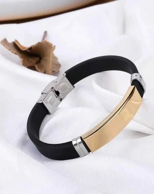 Gold_Black_Stainless_Steel_Single_Bracelet