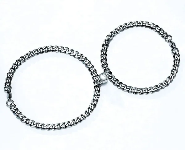 Silver_Stainless_Steel_Couple_Bracelet_Set