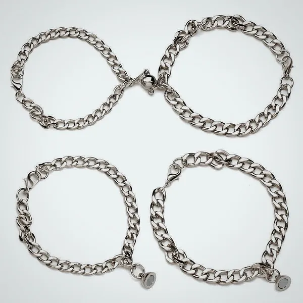 Silver_Stainless_Steel_Couple_Bracelet_Set