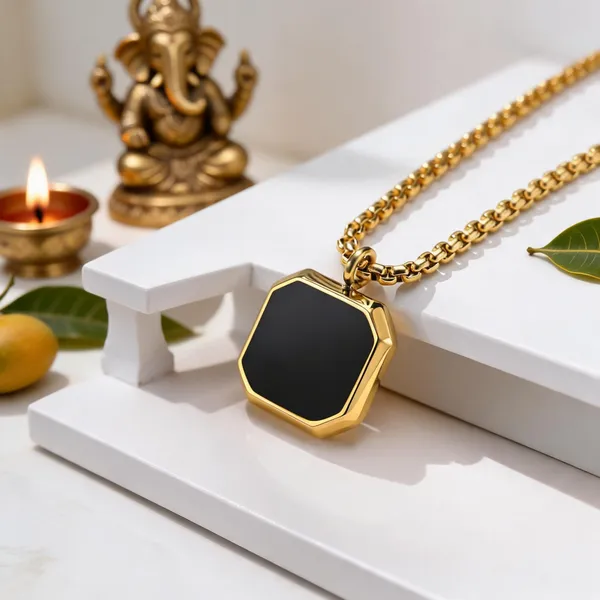 Gold_Black_Stainless_Steel_Square_Pendant_Necklace