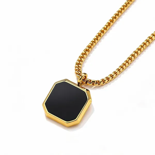 Gold_Black_Stainless_Steel_Square_Pendant_Necklace