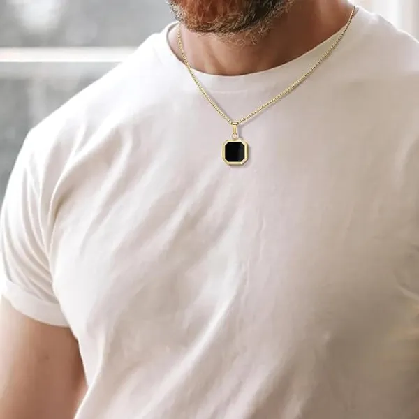 Gold_Black_Stainless_Steel_Square_Pendant_Necklace