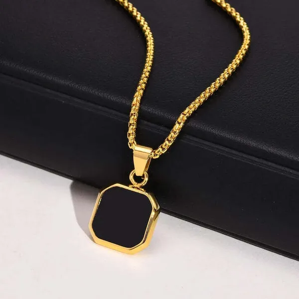 Gold_Black_Stainless_Steel_Square_Pendant_Necklace
