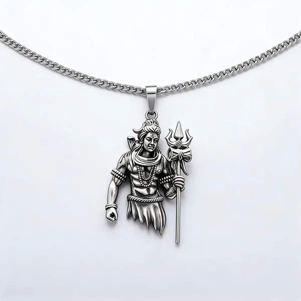 Silver_Stainless_Steel_Pendant_Necklace