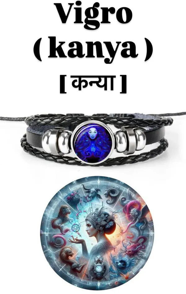Black_And_Silver_Stainless_Steel_Zodiac_Bracelet