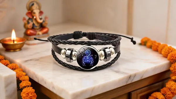Black_And_Silver_Stainless_Steel_Zodiac_Bracelet