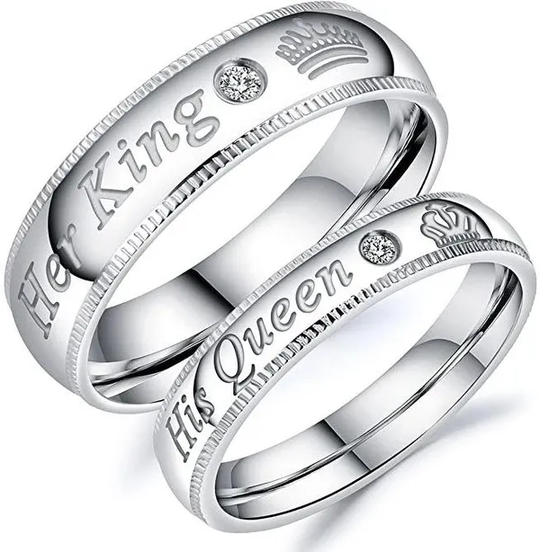 Silver_Stainless_Steel_Couple_Ring_Set