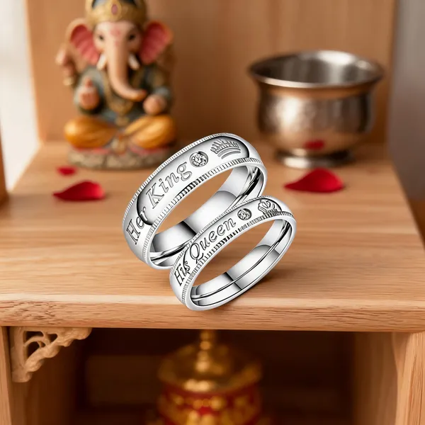 Silver_Stainless_Steel_Couple_Ring_Set