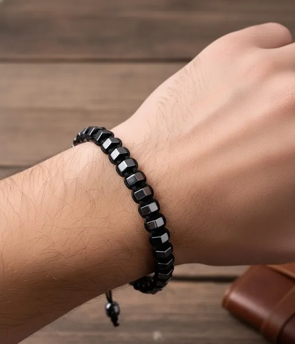 Silver_Black_Stainless_Steel_Single_Bracelet