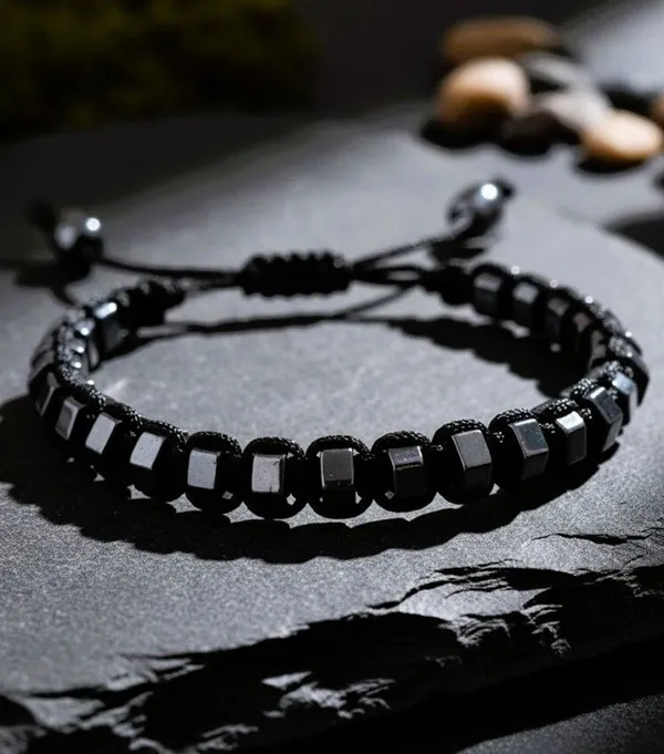 Silver_Black_Stainless_Steel_Single_Bracelet