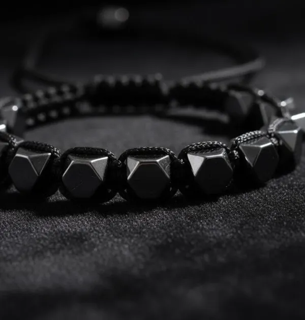 Silver_Black_Stainless_Steel_Charm_Bracelet