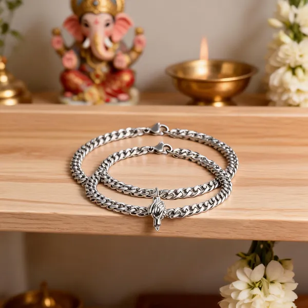Silver_Stainless_Steel_Heart_Couple_Bracelet_Set