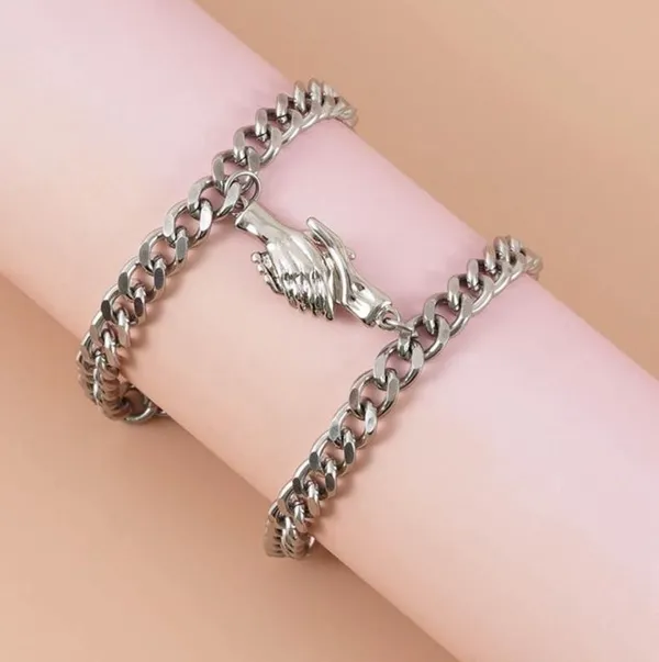 Silver_Stainless_Steel_Heart_Couple_Bracelet_Set