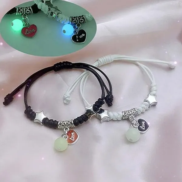 Black_White_Stainless_Steel,Acrylic_Plastic_Lock_And_Key_Couple_Bracelet_Set