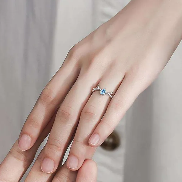 Silver_Blue_Stainless_Steel_Couple_Ring_Set