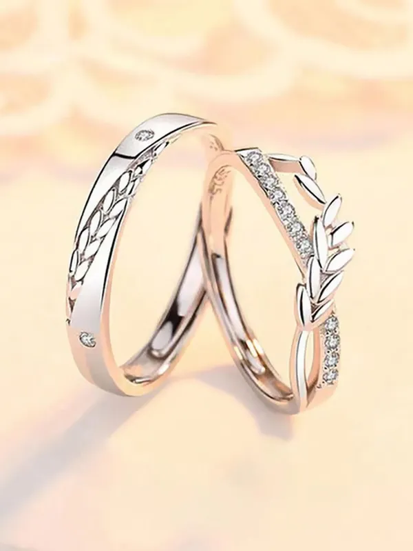 Silver_Stainless_Steel_Couple_Ring_Set