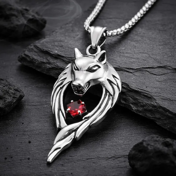 Silver_Stainless_Steel_Radium_Wolf_Pendant_Necklace