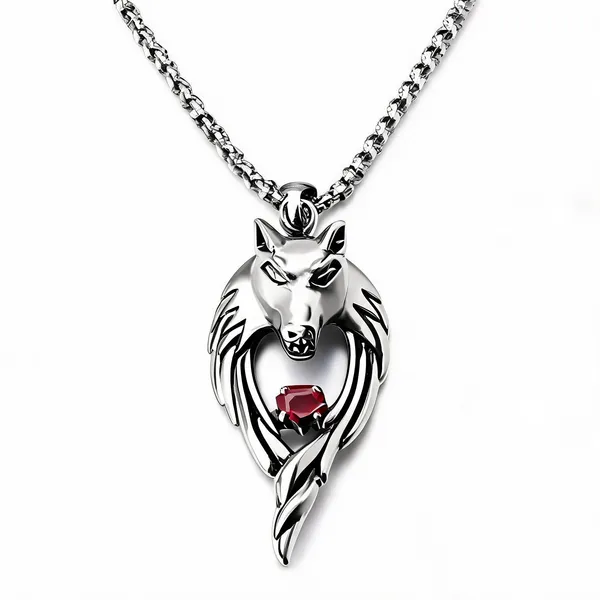 Silver_Stainless_Steel_Radium_Wolf_Pendant_Necklace