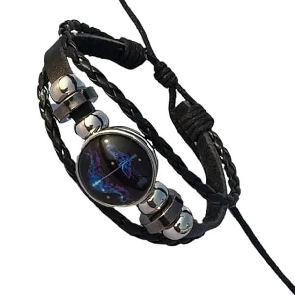 Black_Stainless_Steel_Zodiac_Bracelet