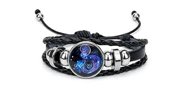 Black_Stainless_Steel_Zodiac_Bracelet