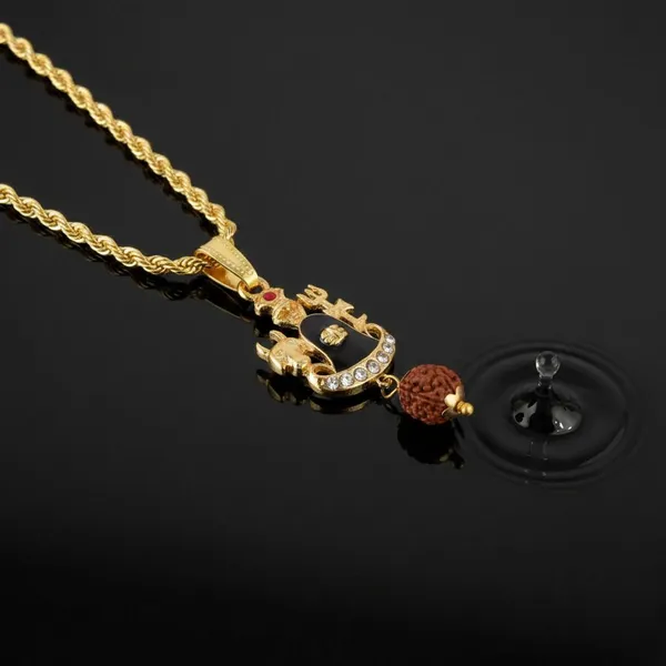 Gold_Stainless_Steel_Shiva_Trishul_Damru_Pendant_Necklace