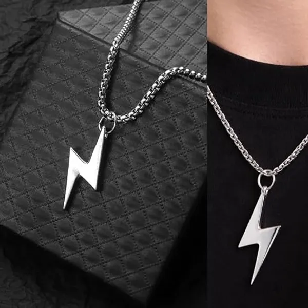 Silver_Stainless_Steel_Flash_Pendant_Necklace