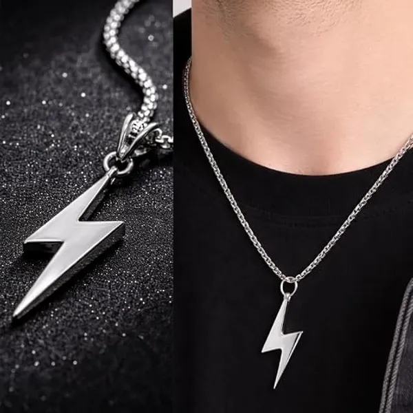 Silver_Stainless_Steel_Flash_Pendant_Necklace