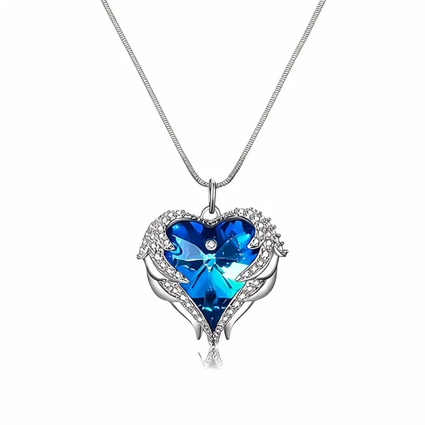 Silver_Blue_Stainless_Steel_Pendant_Necklace