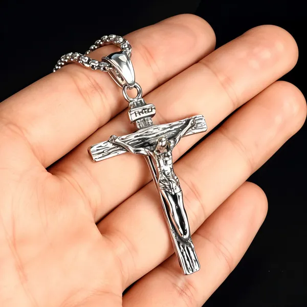 Silver_Stainless_Steel_Jesus_Pendant_Necklace
