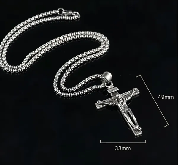 Silver_Stainless_Steel_Jesus_Pendant_Necklace