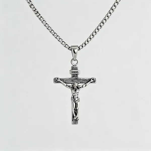 Silver_Stainless_Steel_Jesus_Pendant_Necklace
