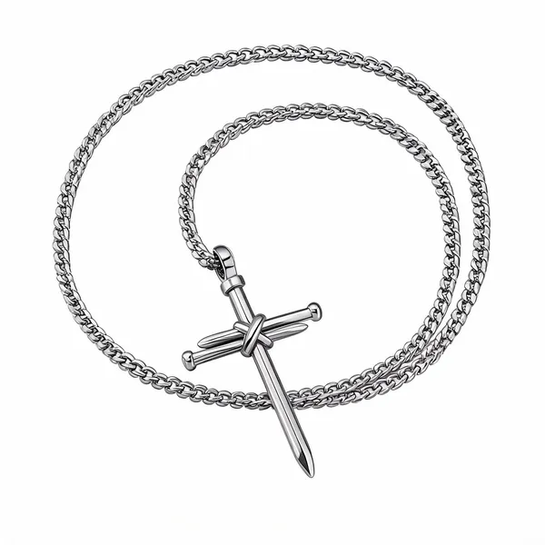 Silver_Stainless_Steel_Cross_Pendant_Necklace