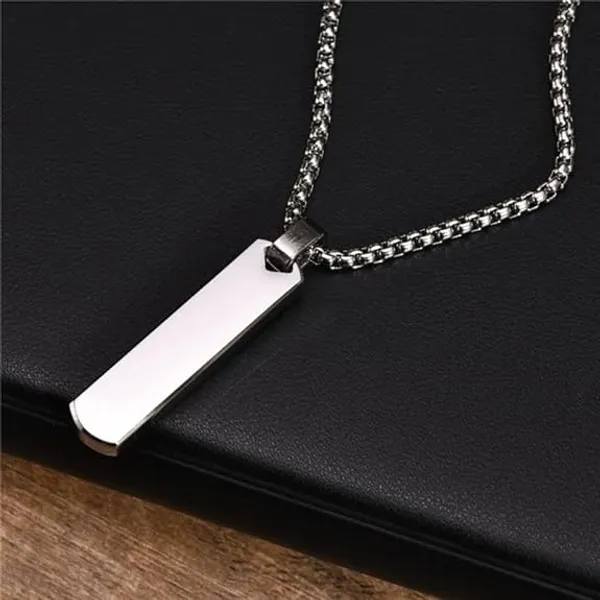 Silver_Stainless_Steel_Bar_Pendant_Necklace