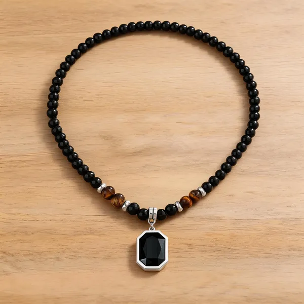 Black_Stainless_Steel_Pendant_Necklace