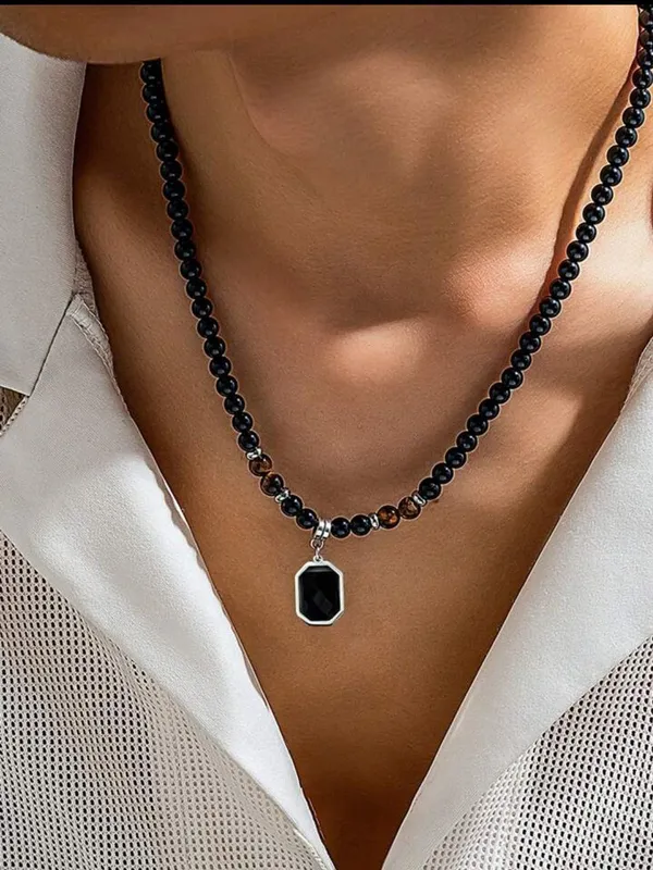Black_Stainless_Steel_Pendant_Necklace