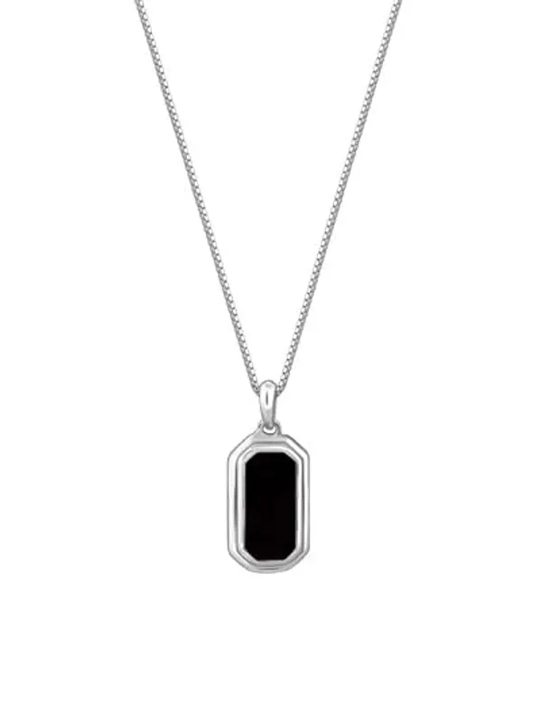 Silver_Black_Stainless_Steel_Pendant_Necklace