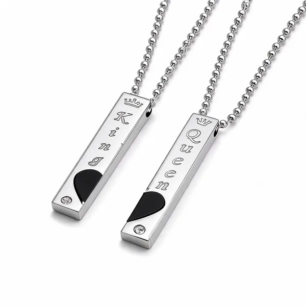 Silver_Stainless_Steel_Couple_Pendant_Set