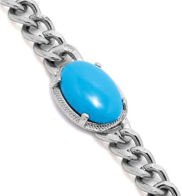 Blue_Silver_Stainless_Steel_Single_Bracelet