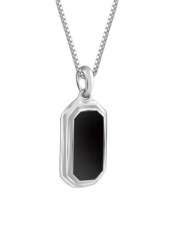 Silver_Black_Stainless_Steel_Pendant_Necklace