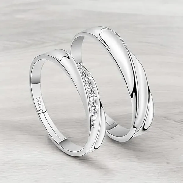 Silver_Stainless_Steel_Couple_Ring_Set