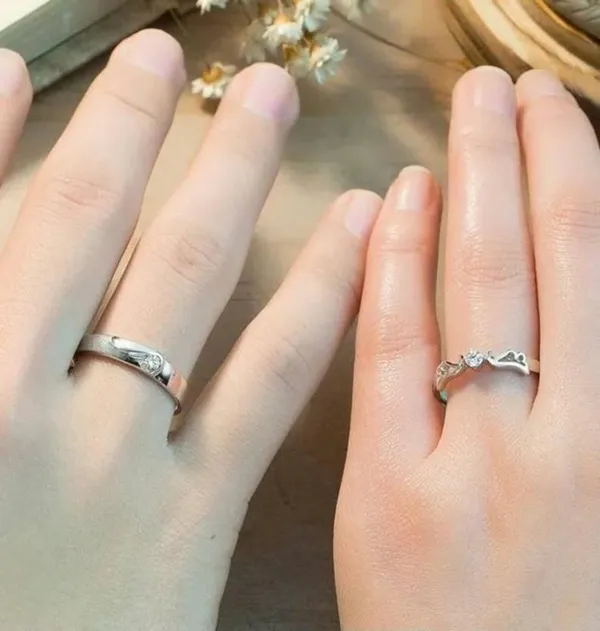 Silver_Stainless_Steel_Couple_Ring_Set