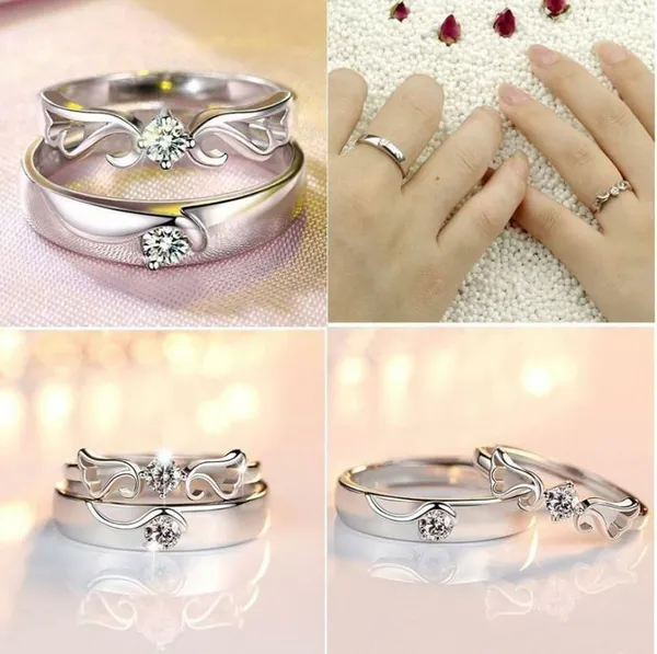 Silver_Stainless_Steel_Couple_Ring_Set