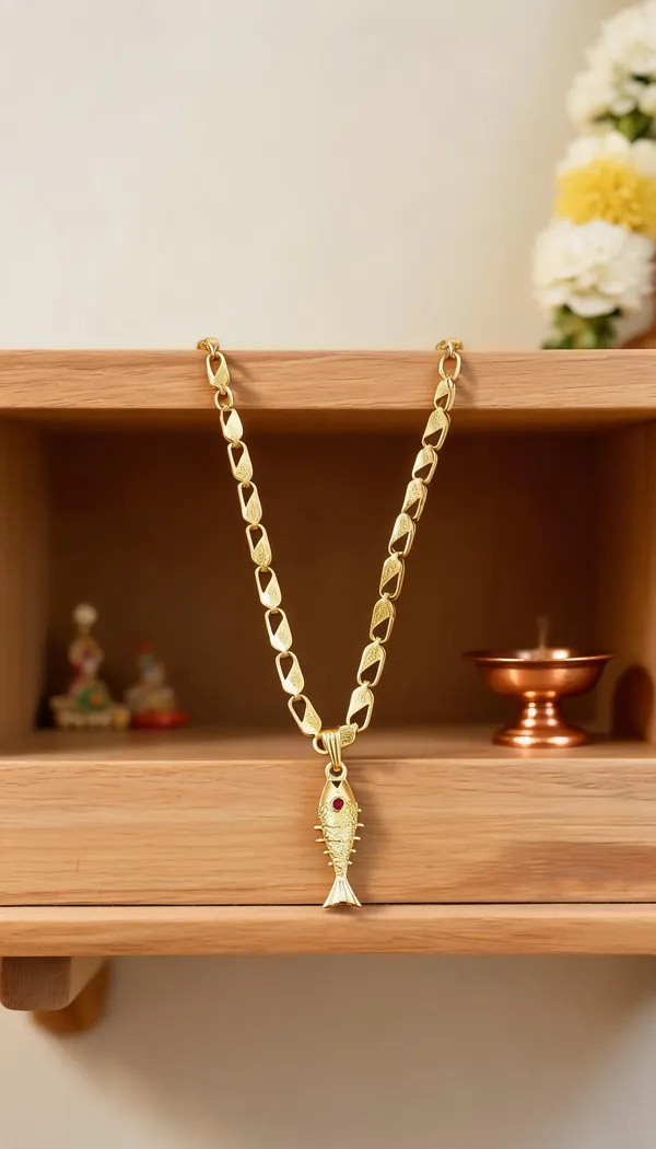 Gold_Stainless_Steel_Fish_Pendant_Necklace