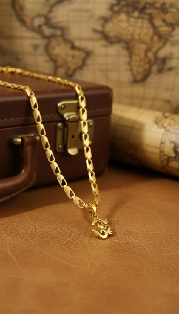 Gold_Stainless_Steel_Om_Pendant_Necklace