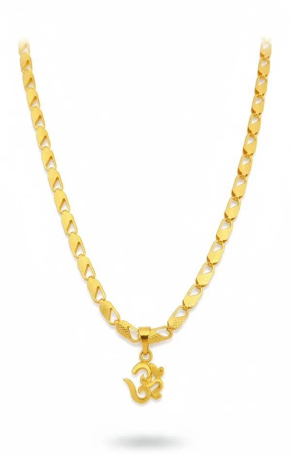 Gold_Stainless_Steel_Om_Pendant_Necklace