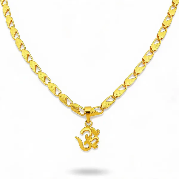 Gold_Stainless_Steel_Om_Pendant_Necklace