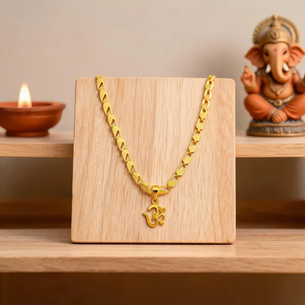 Gold_Stainless_Steel_Om_Pendant_Necklace