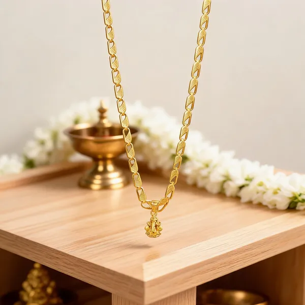 Gold_Stainless_Steel_Ganesha_Pendant_Necklace
