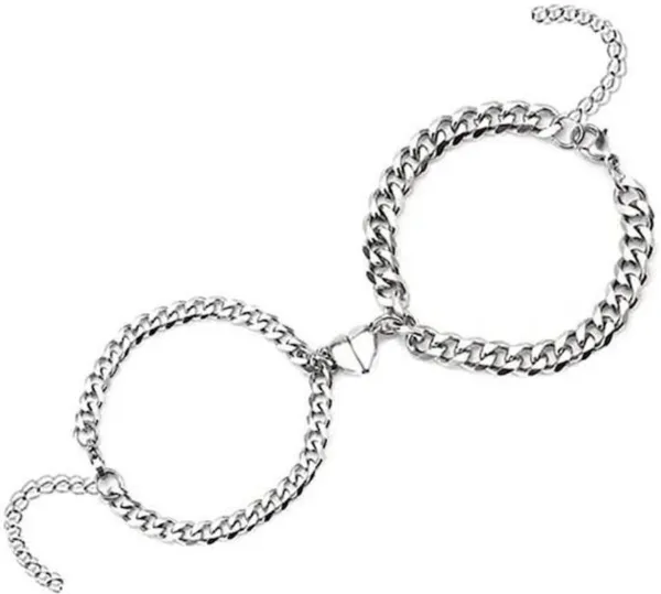 Silver_Stainless_Steel_Heart_Couple_Bracelet_Set